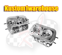 40X35 performance dual port cylinder heads 041 VW Volkswagen 041101355  12 mm 3/4 reach spark plug hole for better cooling and heat dissipation. Single high rev springs for more rpm range. 40X35 performance dual port cylinder heads for VW Volkswagen 044