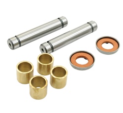 111498021, 98-2865-B, This king pin repair kit for VW Volkswagen Bug and Karmann Ghia  will repair both left and right spindles. The link pins must first be removed, then the king pins can be installed. After installing the king pin bushings in the carrie