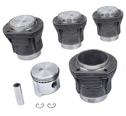 Mahle cast and forged graphite coated pistons and cylinders, 85.5mm, 87 mm, 88, 90.5, 92, 94, stock and stroker, A & B for VW Volkswagen.Mahle pistons and cylinder for VW Volkswagen have always been the engine builders choice when it comes to quality. The