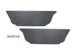 Empi 98-8973-B Black Rear Kick Panel Set For Standard VW Beetle 1960 To 1974 These Kick Panels Will Hide You Battery And Under-Seat Area. Panels Have Optional Cutout for Late Model Vehicles With Heater Ducts Under The Rear Seat. Application: 1960 Thru 197