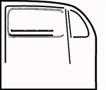 Door seal restorations kits for VW Volkswagen Bug. Door kits includes seals for (2) both doors left and right, door seals, vent seals, long felts, short felts, outer scrapers, 7 pin German inner scrapers(1968 Bug, from chassis # 118701827), vent flap seal