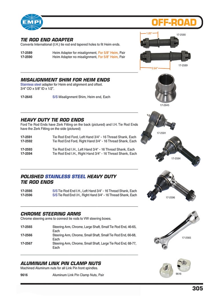 Cognito Spindle Pin Hardware Kit For Heim Joint Tie Rods – 01-10 Chevy/GMC 2500HD/3500HD