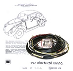 Wiring works, Wiringworks VW Bug replacement wiring harness wire Volkswagen bus karmann ghia beetle super This is a high quality made in USA exact reproduction of the original German VW wiring harness. This kit includes the main harness, front harness s