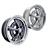 Chrome or painted with polished edge Empi Raider alloy wheels with chrome press in center caps for VW Volkswagen 5 on 205 bolt pattern. Raders were originally manufactured by the Wheel Corporation of America. They were sold through Empi and Sears & Roebuc