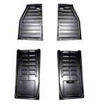 Metal floor pan quarter for VW Volkswagen Bug. 111701061M 113701061 133701061 111701062M 113701062 133701062 These are heavy duty replacement floor pans halves for standard Bug, Super Beetle and Convertibles. Our 1/2 pans for VW