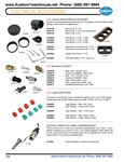 VDO gauge mounting accessories, bulbs, sockets, light diffusers, electric speedo cable conversion kits for VW Volkswagen. VDO GAUGE MOUNTING ACCESSORIES Secure mounting guarantees performance for all gauges and tachometers while adding a clean look for al