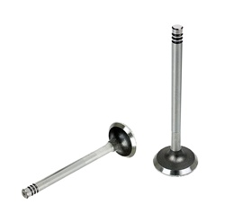 Stock forged steel intake and exhaust valves for VW Volkswagen. Stock valves are made of from forged steel. Stock valves are less abrasive than stainless valves and will allow the valve guides to live much longer. Valves are sold each. 35mm Stock forged s