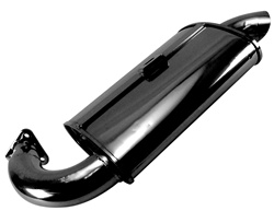 PhatboyMuffler for Standard Made in USA headers or Empi premium VW Volkswagen headers. Black painted Magnacopy only fits 2031-10 or 2031-13 Made in USA standard headers. The Phat boy style muffler gives your car the sound and style you will need if you ar