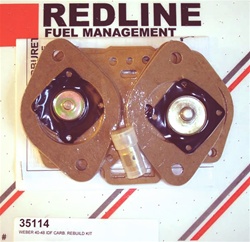 35114 Weber 2362, 9949, empi, redline, idf, hpmx 40mm 44mm 48mm. This is a rebuild kit for 1 Weber idf or Empi Hpmx carburetor. It includes a new needle and seat, gaskets early and late style accelerator pump diaphragm and all replacement o rings. This is