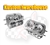 40X35 performance dual port cylinder heads 041 VW Volkswagen 041101355  12 mm 3/4 reach spark plug hole for better cooling and heat dissipation. Single high rev springs for more rpm range. 40X35 performance dual port cylinder heads for VW Volkswagen 044