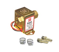 Facet solid state electric fuel pumps with fitting for VW Volkswagen. Facet is a name you can trust. This is the same brand gas pump I used back in the day. Solid state reliability pumping 30 G.P.H @2 to 4 psi. There are a couple of things to remember whe