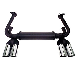 3414 Euro style 4-Tip GT exhaust system for VW, 4 tip muffler for VW Volkswagen. GT style exhaust system. European looks with quiet muffler and 4 tip with built in resonators. Fit 1600cc Bug to 1973, Ghia , and 1600cc Bus.