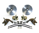22-2925, 22-2926, VW Volkswagen, This is a disc brake kit with 2.5 inch dropped spindles for ball joint or king and link pin Standard Beetle 1947-1977 and Karmann Ghia (not Super Beetle). Get rid of those dinosaur front drum brakes and upgrade to the stop