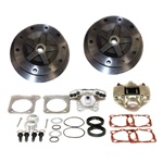 Rear disc brake kits for VW Volkswagen 22-2973, Rear disc brake kits  without emergency brake for VW Volkswagen 5 on 205 wide 5 VW pattern. For off road, play cars and vehicles where emergency brake provisions are not required. The unique rear 1 piece bra