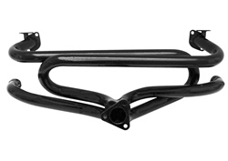 Headers and mufflers for VW Volkswagen. This is a Made in USA performance header for Bug, 13-1600 to 1973 and Bus to 1971. This can be used with heater boxes or J tubes. This is the most economical way to add horsepower to your engine. Real header systems