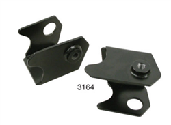 Irs conversion weld on pivot clips, bolts and washer for stock and custom torsion housing for VW Volkswagen. Convert any Swing Axle pan to I.R.S. with these clips. Welding required. 3164	I.R.S. Conversion Clips for stock VW torsion housing, Pair, Raw 16-9