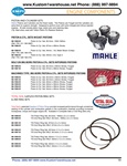 Mahle cast and forged graphite coated pistons and cylinders, 85.5mm, 87 mm, 88, 90.5, 92, 94, stock and stroker, A & B, Total seal rings for VW Volkswagen. PISTON AND CYLINDER SETS Mahle Pistons and Cylinders are the finest made. The Pistons are Forged an