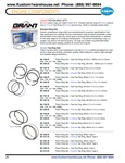 Grant chrome and standard piston ring sets for VW Volkswagen 85.5mm, 87mm, 88mm, 90.5mm, 92mm, 94mm. GRANT PISTON RING SETS All Grant piston rings are made in the U.S.A. Choose Cast top rings w/Chrome second ring or Chrome Top Rings w/Chrome second ring.