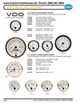 VDO Cockpit White and Royale series gauges, oil pressure, oil and water temperature, fuel, voltmeter meter, turbo boost, cylinder head temp, tachometer, speedometer for VW Volkswagen. VDO COCKPIT WHITE SERIES GAUGES Cockpit series gauges with white face,