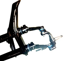 This is a rebuilt front end axle beam for VW Volkswagen Thing. This will also fit VW Volkswagen Bug and Baja 1966-1977. This is an original German thing beam with 3 inch raised adjusters welded in, new thing ball joints and oem vw thing stock raised spind
